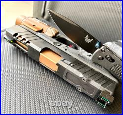 Complete Slide with Ported Barrel For Glock 19 Gen 3 G19 Upper RMR Cut +FREE KNIFE