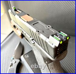 Complete Slide with Ported Barrel For Glock 19 Gen 3 G19 Upper RMR Cut +FREE KNIFE