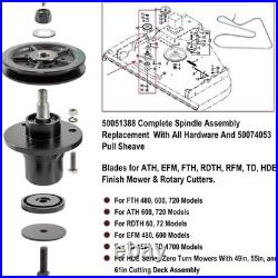 Complete Spindle Assembly Assemble Replacement Parts Kit & Pull Sheave 500740