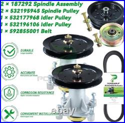 Complete Spindle Assembly Kit Replaces Multiple Mower Parts for YT3000 & YT4000