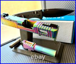 Custom Chameleon Slide FOR Glock 26 Gen 3 Complete G26 Upper RMR Cut +FREE KNIFE