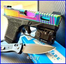 Custom Chameleon Slide FOR Glock 26 Gen 3 Complete G26 Upper RMR Cut +FREE KNIFE