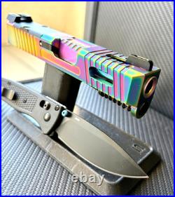 Custom Chameleon Slide FOR Glock 26 Gen 3 Complete G26 Upper RMR Cut +FREE KNIFE