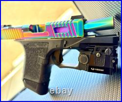 Custom Chameleon Slide FOR Glock 26 Gen 3 Complete G26 Upper RMR Cut +FREE KNIFE