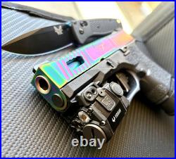 Custom Chameleon Slide FOR Glock 26 Gen 3 Complete G26 Upper RMR Cut +FREE KNIFE