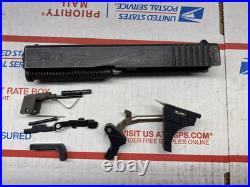 DAMAGED. Glock 19 Gen 2 9mm complete Slide Assembly & Barrel & Lower Parts. LPK