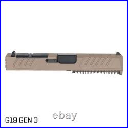 Davidson Defense Staccato Style FDE Complete Slide for Glock 19 Gen 3