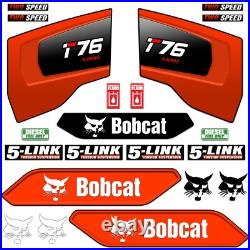 Decal Kit fits Bobcat T76 Track 5 Skid Steer T-76 Loader Parts Sticker 7yr Vinyl