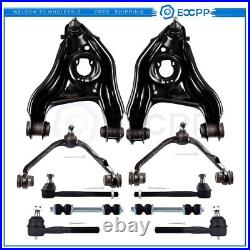 ECCPP 10Pcs Complete Front Upper Lower Steering Part Fits Ford Lincoln 2WD ONLY