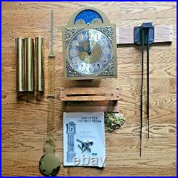Emperor 120 Complete Grandfather Clock Kit Face Movement Weights Pendulum Chimes