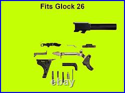 Fits Glock 26 9mm Gen 1 3 Barrel + Lower Parts Completion / Replacement Kit