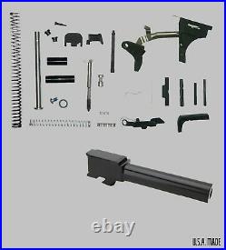 For GL0CK17 Gen 3 Lower Parts Kit G17 Upper Slide Completion Kit 9mm Barrel
