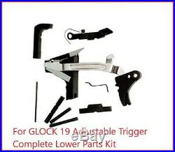 For GLOCK 19 Adjustable Trigger Complete Lower Parts Kit