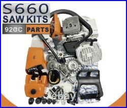 For Stihl Ms660 Complete Chainsaw Parts Kit Orange 92cc, Farmertec
