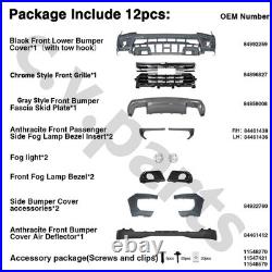 Front Bumper Cover Grille Assembly Kit Complete Fit Chevy Colorado Z71 2021-2022