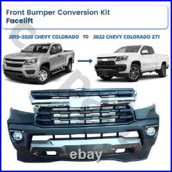 Front Bumper Cover Grille Assembly Kit Complete Fit Chevy Colorado Z71 2021-2022