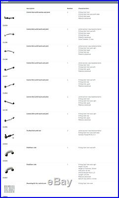 Front Control Arm Kit Inc Stabiliser Links Fits Audi A4 quattro Febi 24802