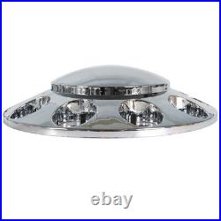 Front & Rear Complete Chrome Hub Cover Semi Truck Wheel Kit Axle Cover 33mm Lug