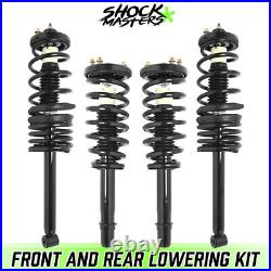 Front & Rear Quick Complete Struts Lowering Kit for 1998-2002 Honda Accord