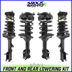 Front & Rear Quick Complete Struts Lowering Kit for 2003-2008 Hyundai Tiburon