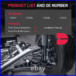 Front Rear Struts Shock Absorbers Coil Spring for 07-11 Toyota Camry Lexus ES350