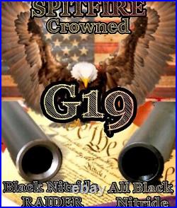 G19 Complete Upper & Lower Part Kit W Crowned Black Nitride Barrel