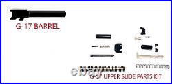 GL0CK 17 9mm Barrel + Upper Parts Slide Completion Kit Gen3 USA Made PF940V2 P80