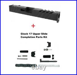 Gen 3 Glock 17 Slide 9mm RMR Ready + Cover Plate With Upper Parts Completion Kit