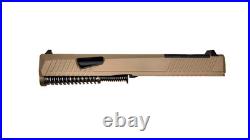Glock 17 Gen 5 Complete Slide Ported Window FDE fits G17 Gen 5