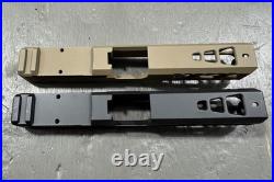 Glock 17 gen 3 slide NEW BLACK TRIANGLE PORT CUT- FITS GEN 1,2,3,4 #110