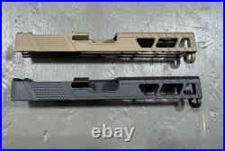 Glock 17 gen 3 slide NEW FDE TRIANGLE PORT CUT- FITS GEN 1,2,3,4 #111