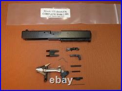 Glock 17T OEM Frying Pan Finish COMPLETE Factory Slide, Locking Block Parts RARE