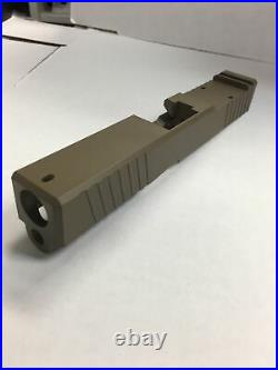 Glock 19 COMPLETE Slide FDE RMR CUT With SLIDE PARTS KIT & BARREL GEN 1-3 P80 G19