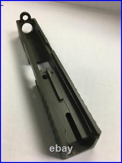 Glock 19 COMPLETE Slide OD. GREEN RMR With SLIDE PARTS KIT & BARREL GEN1-3 & P80