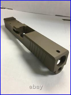 Glock 19 Slide FDE RMR CUT With COMPLETE SLIDE PARTS KIT GEN 1-3 & P80 G19