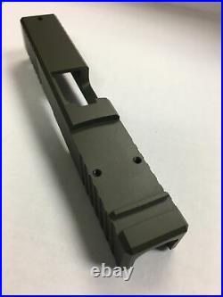 Glock 19 Slide OD GREEN RMR CUT & COMPLETE SLIDE PARTS KIT GEN1-3 P80 G19