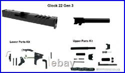 Glock 22 Gen 3 RMR Cut Slide + Barrel + Upper Slide & Lower Parts Kits + Cover