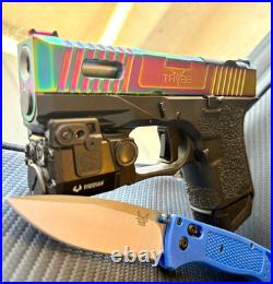 Glock 26 Gen 3 Slide Zaffiri Ported Barrel RMR Cut Complete G26 Upper FREE KNIFE