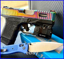 Glock 26 Gen 3 Slide Zaffiri Ported Barrel RMR Cut Complete G26 Upper FREE KNIFE