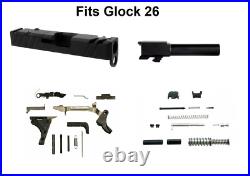 Glock 26 RMR Slide + Barrel + Upper Parts Slide Completion Kit + Lower Parts Kit