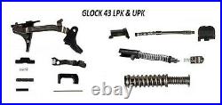 Glock 43/43x/SS80 Complete Lower and Upper Parts Kit (CPK). No sights & barrel