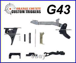 Glock 43 Complete Lower Parts 9MM LPK Kit SS-80 PF9SS with Glock 5.5lbs connector