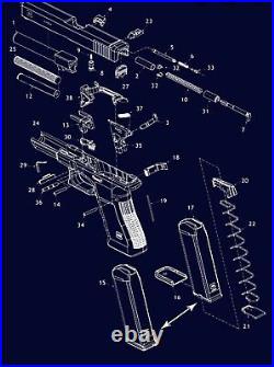 Glock 43x/48/43 NEW Complete OEM Slide/UpperLower Parts Build Kit-P80-PF9SS/SS80