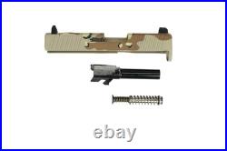 Glock 43x MOS RMSC Optic Ready Complete Slide Suppressor Sight Desert Multicam