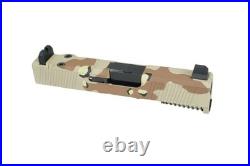 Glock 43x MOS RMSC Optic Ready Complete Slide Suppressor Sight Desert Multicam