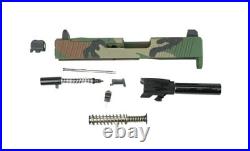 Glock 43x MOS RMSC Optic Ready Complete Slide Suppressor Sight M81 cerakote