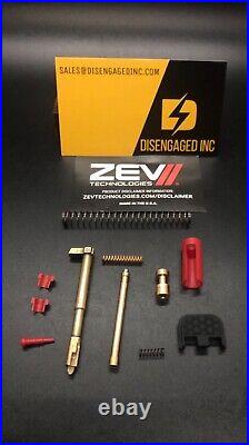 Glock Gen 1-4 GOLD Zev AM Slide Kit UPK MOS 19x 17 34 35 23 22 26 27 31 24K nTiN