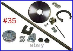 Go Kart Rear Axle Kit Complete 1 #35 Chain Set Off-Road Fun Cart Parts DIY NEW