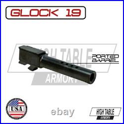HTA Glock 19 Gen 5 Black TV Nitride Slide Complete With RMR & Black Ported Barrel