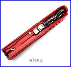 HTA Glock 26 Gen 1-3 Venom Firehouse Red Slide Complete Stainless Barrel RMR Cut